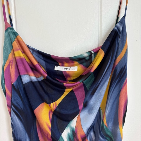 Timing Multicolor Abstract Dress - Picture 3 of 5